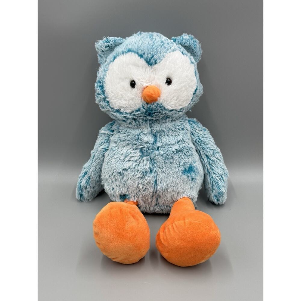 Animal Adventure Frosted Blue Owl Plush 14” Stuffed Animal 2018